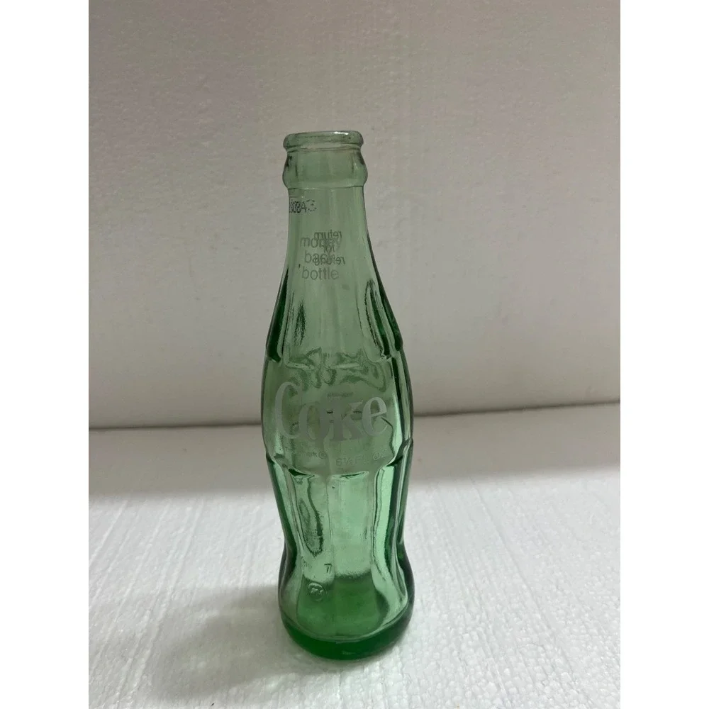 Vintage Coca Cola Green Glass Bottle‎ Collectible Display